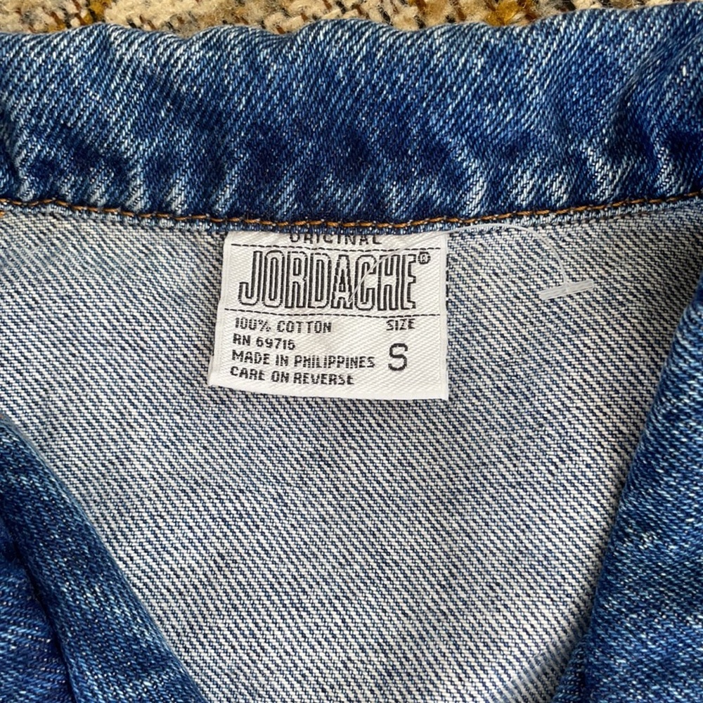 Vintage Jordache jean denim vest small - Picture 3 of 6